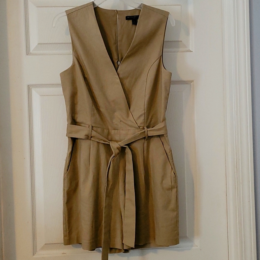 Romper, Banana Republic, tan, size 6